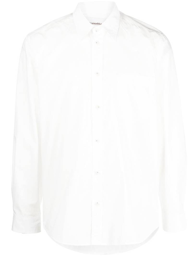 Nanushka long-sleeve cotton shirt - White von Nanushka