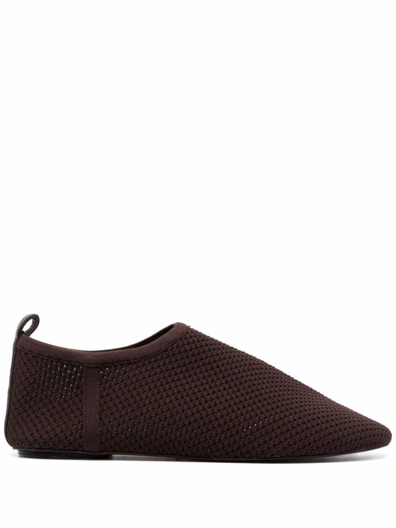 Nanushka mesh-knit loafers - Brown von Nanushka