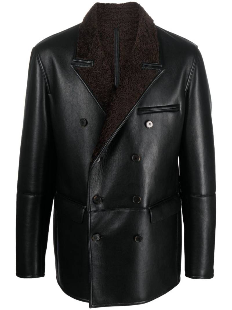 Nanushka notched-lapels double-breasted jacket - Black von Nanushka