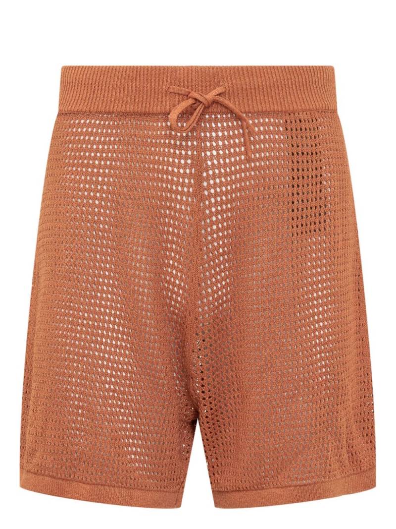 Nanushka open-knit shorts - Orange von Nanushka