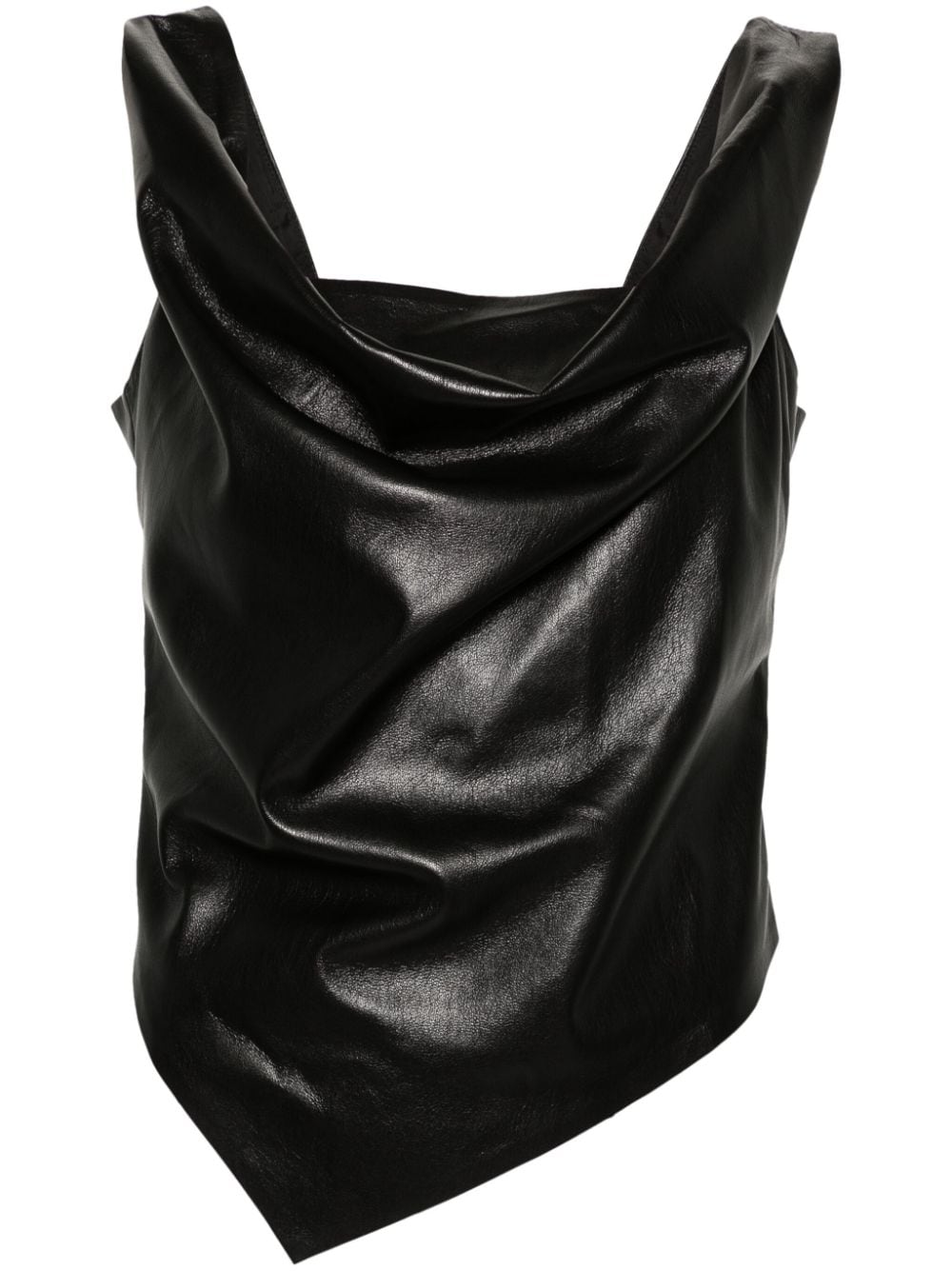 Nanushka sleeveless draped top - Black von Nanushka