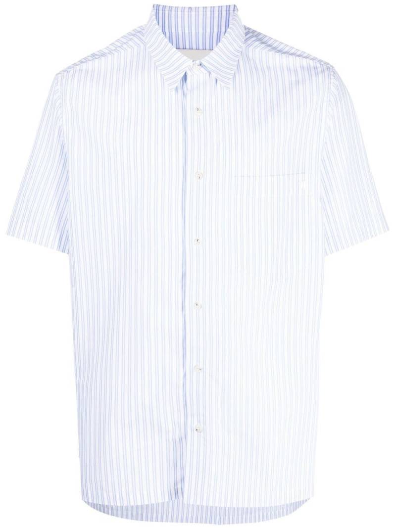 Nanushka striped short-sleeve shirt - White von Nanushka