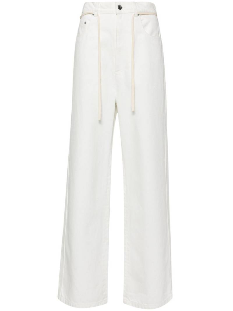 Nanushka tied-waist wide-leg jeans - White von Nanushka