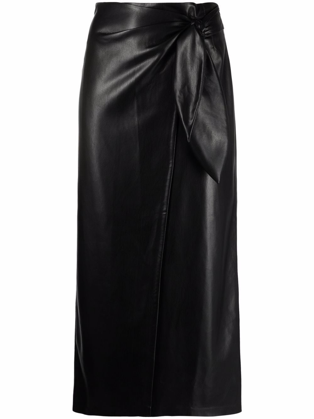 Nanushka vegan-leather wrap skirt - Black von Nanushka