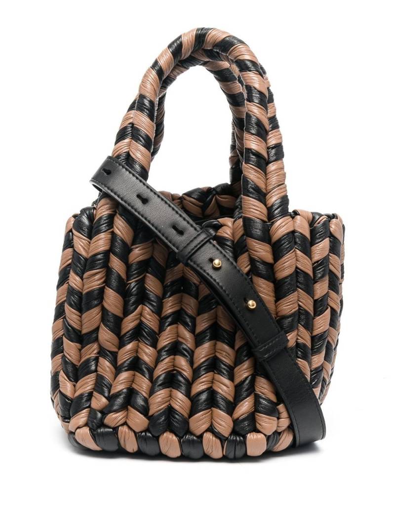 Nanushka woven top-handle tote - Black von Nanushka