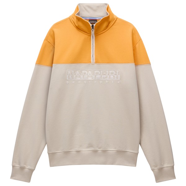 Napapijri - B-Saturnia Half Zip - Pullover Gr L beige/grau von Napapijri