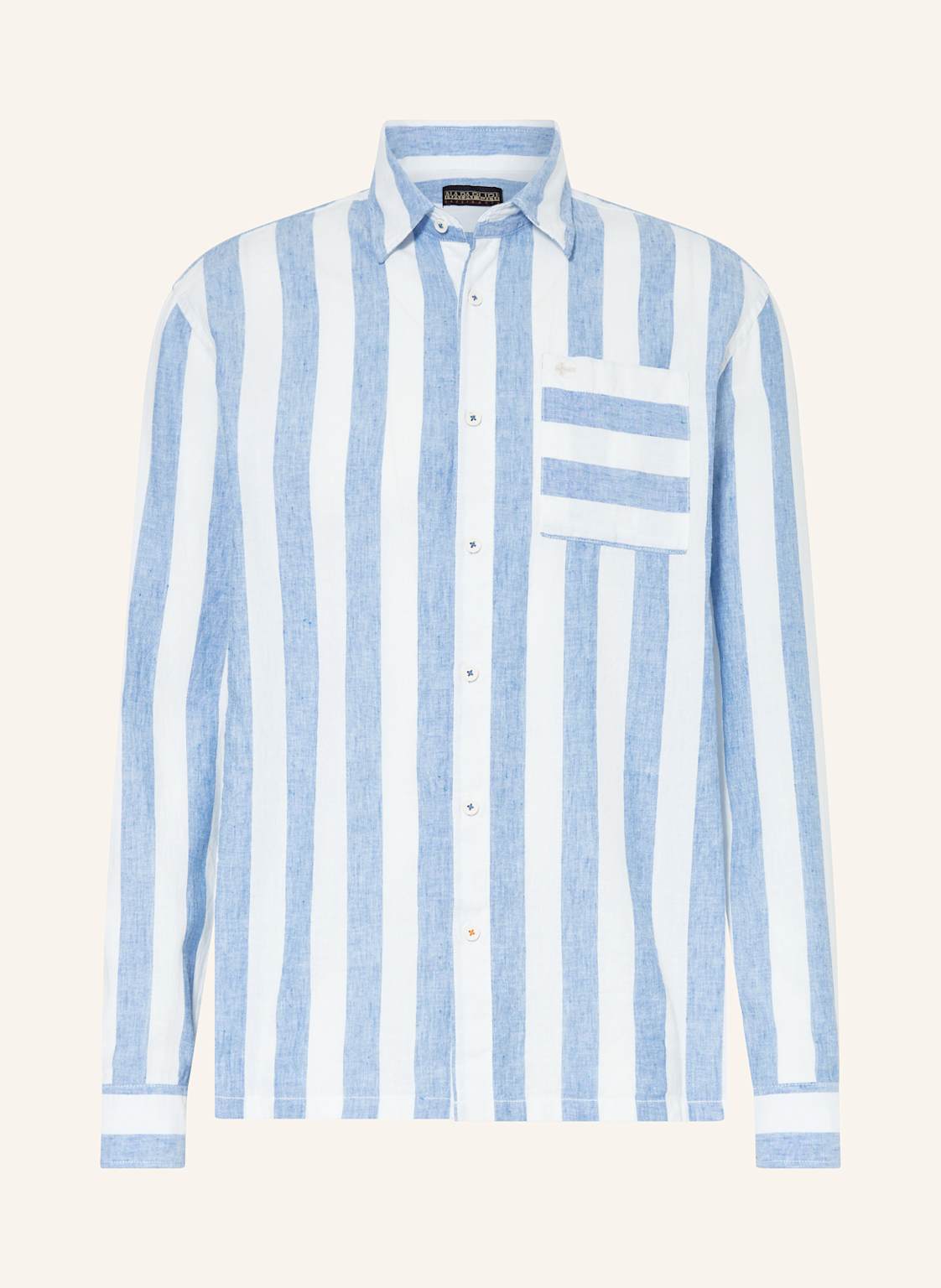 Napapijri Hemd Brolio Comfort Fit Mit Leinen weiss Napapijri Hemd Brolio Comfort Fit Mit Leinen weiss von Napapijri