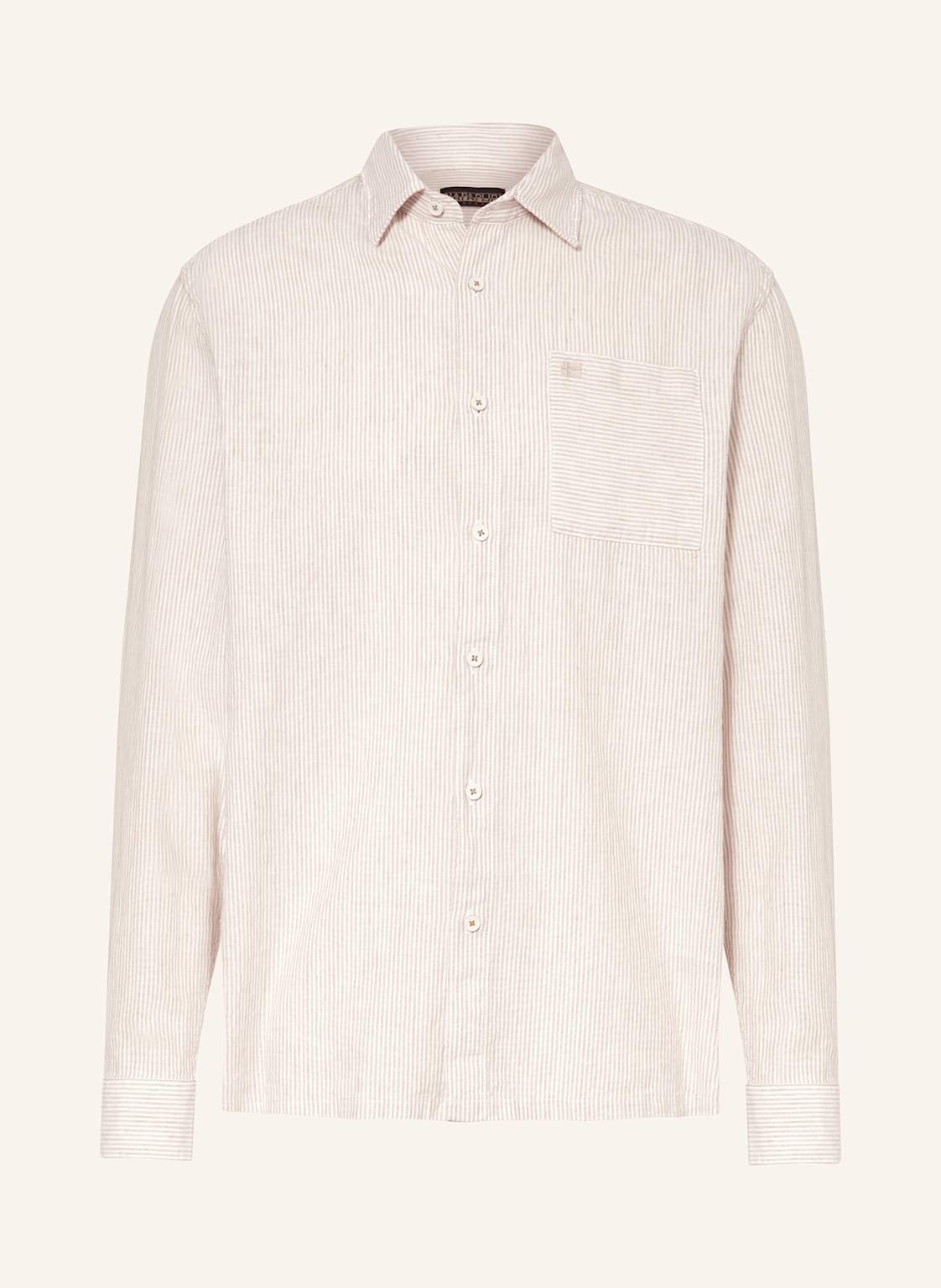 Napapijri Hemd Brolio Comfort Fit Mit Leinen weiss Napapijri Hemd Brolio Comfort Fit Mit Leinen weiss von Napapijri