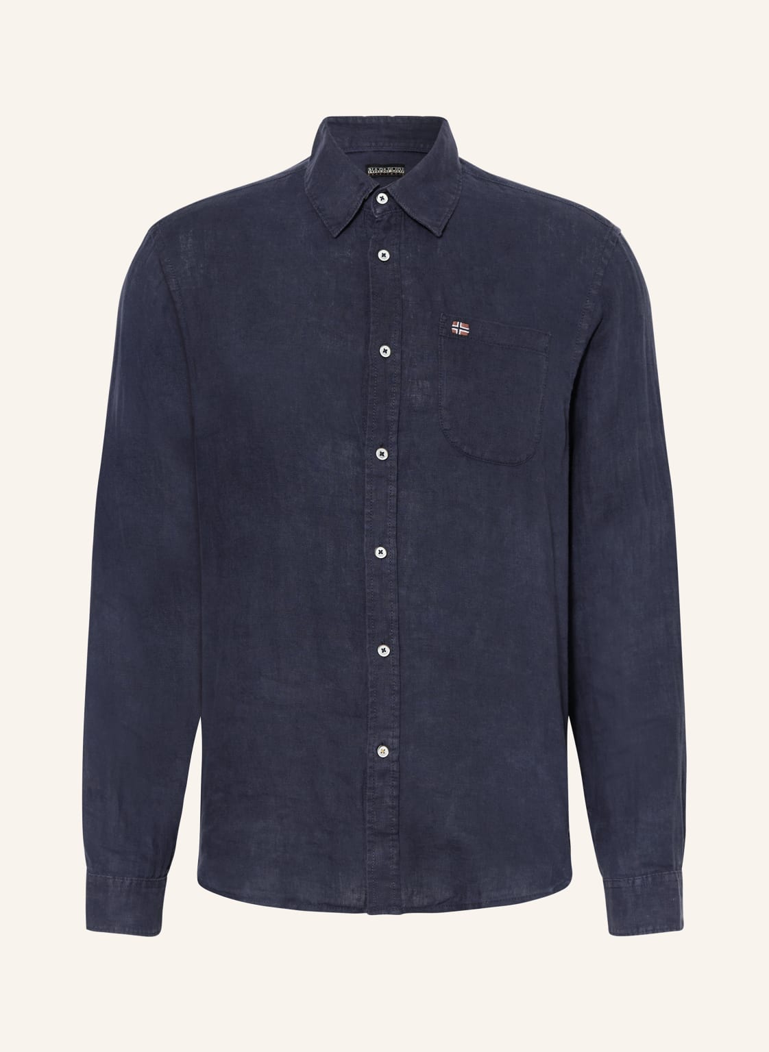 Napapijri Hemd G-Linen Regular Fit blau Napapijri Hemd G-Linen Regular Fit blau von Napapijri