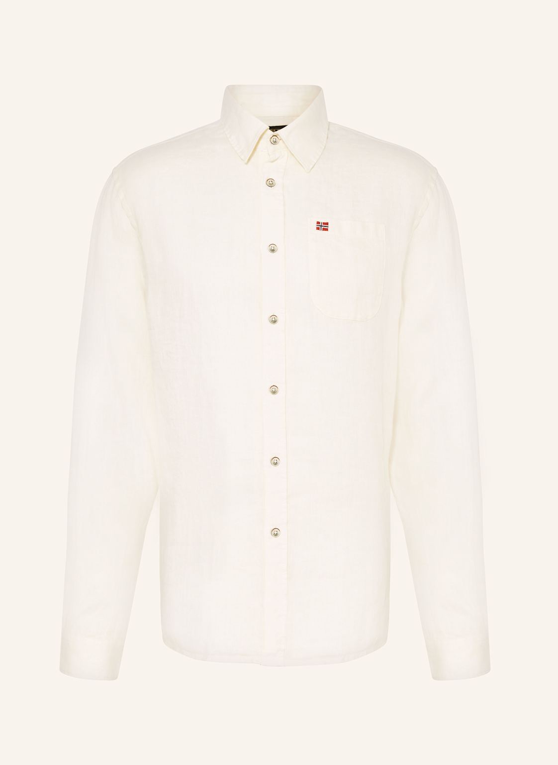 Napapijri Hemd G-Linen Regular Fit weiss von Napapijri