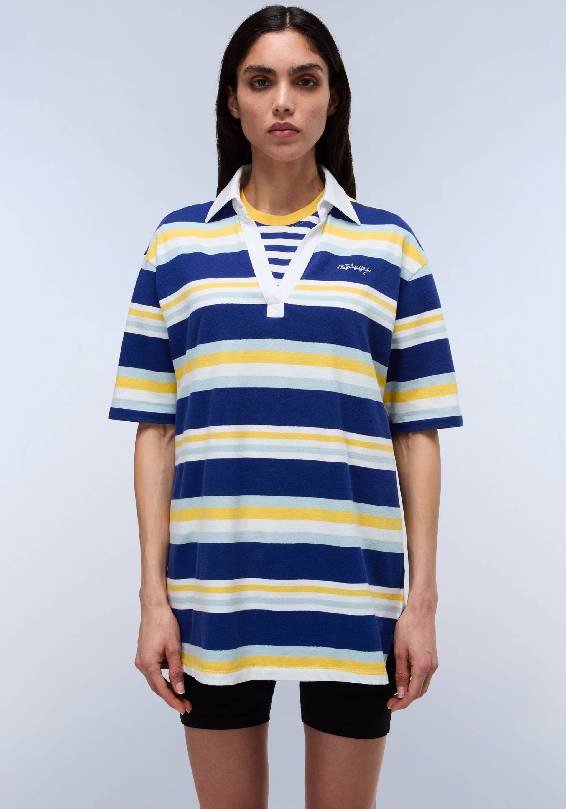 Napapijri Kurzarmshirt »E-ETE SS W STRIPE SA8«, Mit V-Ausschnitt Napapijri Kurzarmshirt »E-ETE SS W STRIPE SA8«, Mit V-Ausschnitt von Napapijri