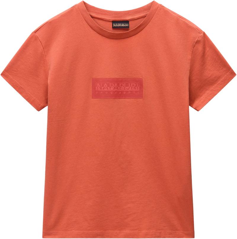 Napapijri Kurzarmshirt »S-BOX LOGO SS W 1 A69 LANGOUSTINO A69«, Mit Rundhalsausschnitt von Napapijri