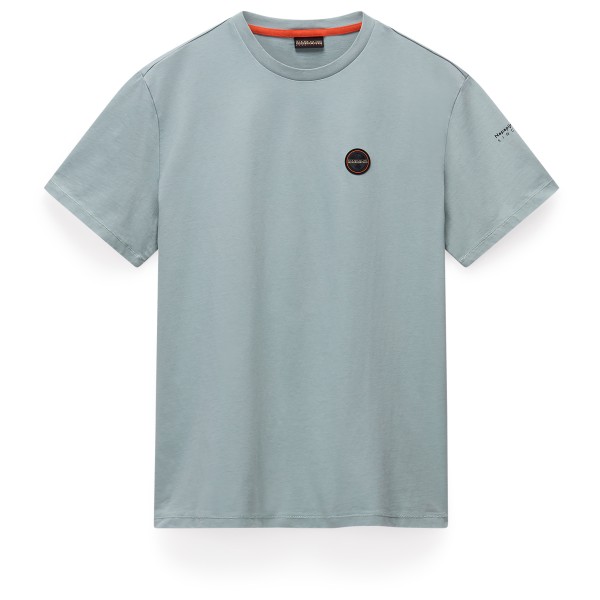 Napapijri - S-Badge S/S - T-Shirt Gr L;M;S;XL;XXL blau;grau;orange Napapijri - S-Badge S/S - T-Shirt Gr L;M;S;XL;XXL blau;grau;orange von Napapijri
