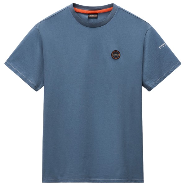 Napapijri - S-Badge S/S - T-Shirt Gr L blau von Napapijri