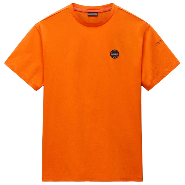 Napapijri - S-Badge S/S - T-Shirt Gr L orange von Napapijri