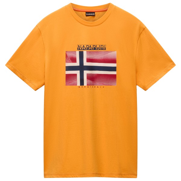 Napapijri - S-Lari S/S - T-Shirt Gr L orange von Napapijri