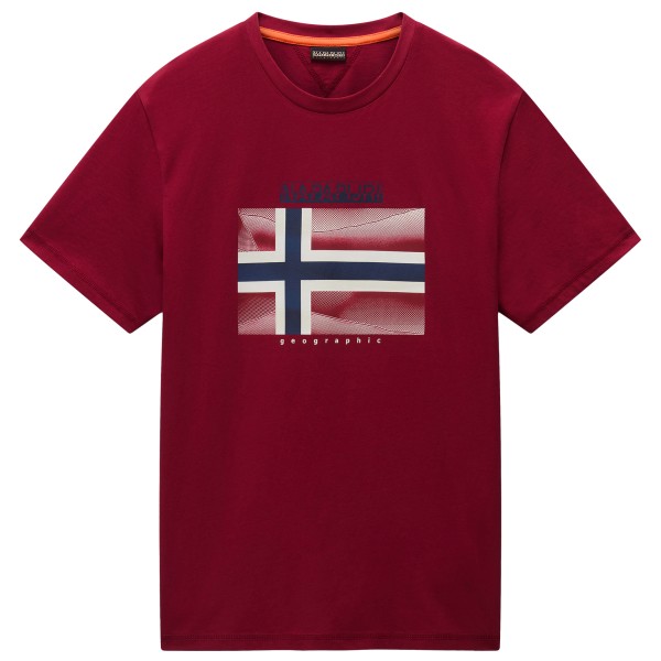 Napapijri - S-Lari S/S - T-Shirt Gr L rot von Napapijri