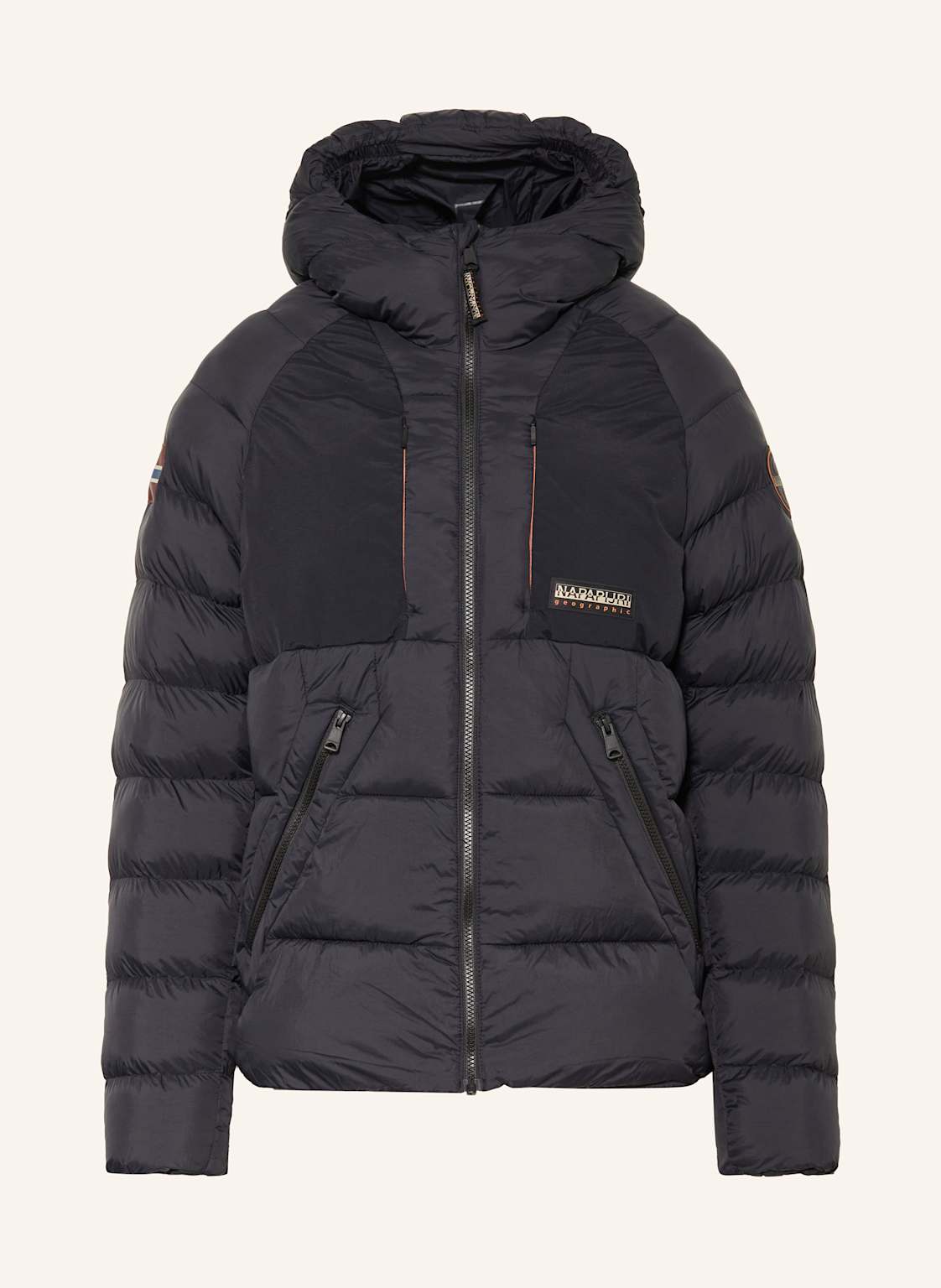 Napapijri Steppjacke A-Moesa Im Materialmix schwarz von Napapijri