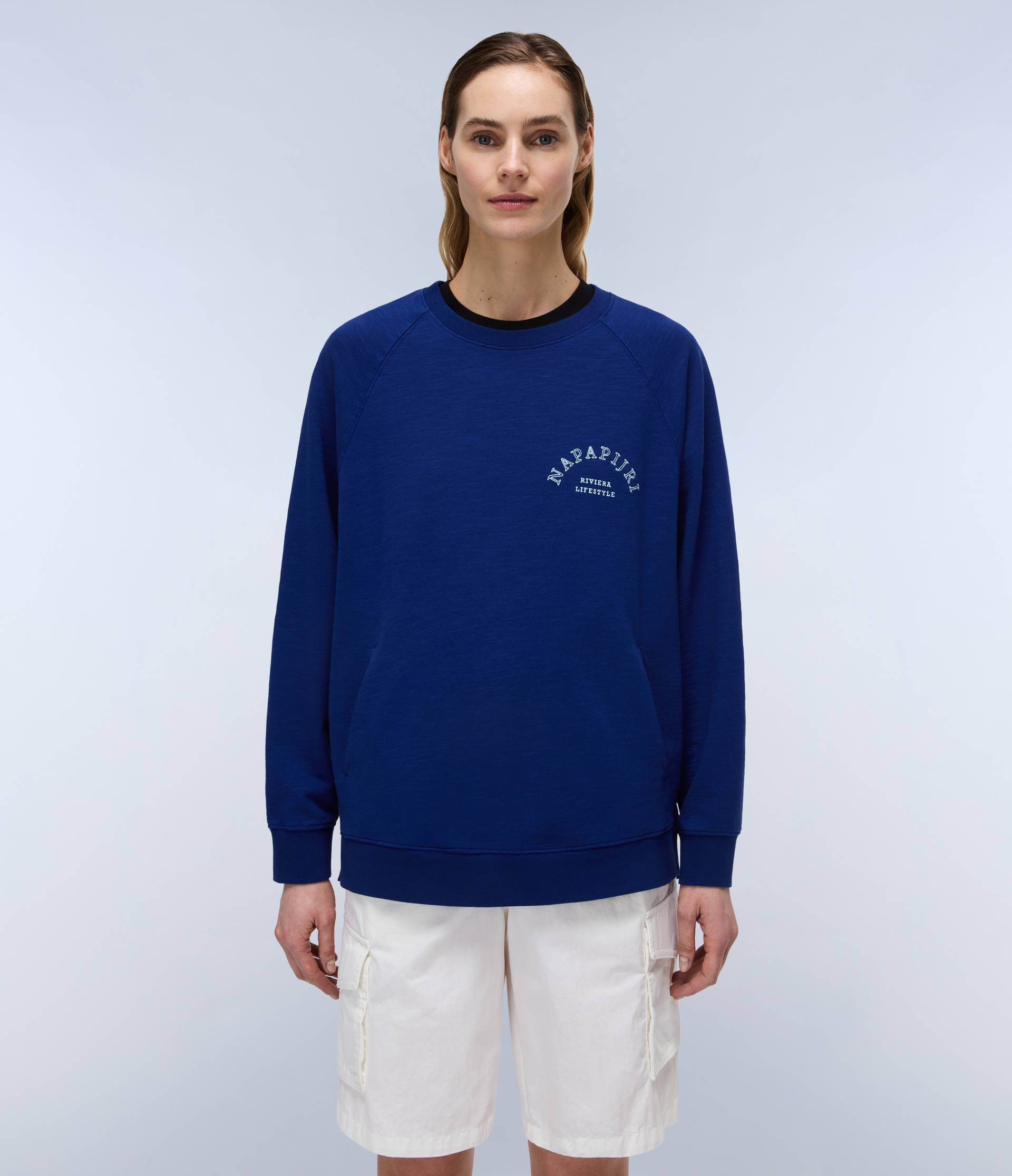 Napapijri Sweatshirt »B-FETE C W BELLWETHER BLUE«, mit Logo-Print Napapijri Sweatshirt »B-FETE C W BELLWETHER BLUE«, mit Logo-Print von Napapijri