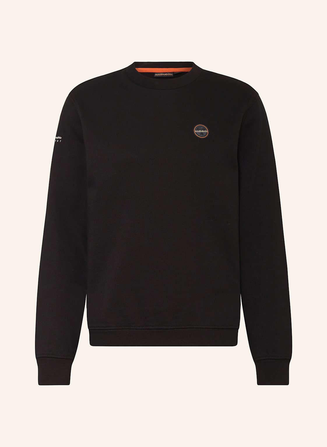 Napapijri Sweatshirt Badge schwarz von Napapijri