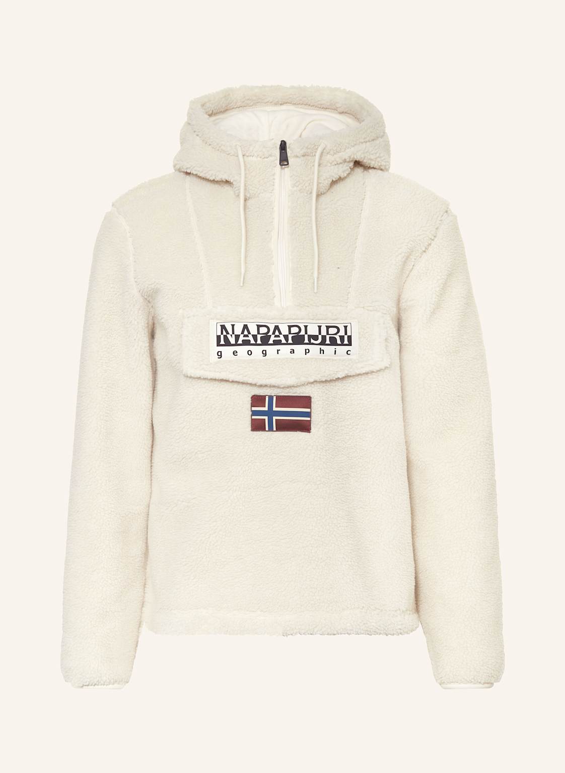 Napapijri Teddyfell-Hoodie T-Burgee beige von Napapijri