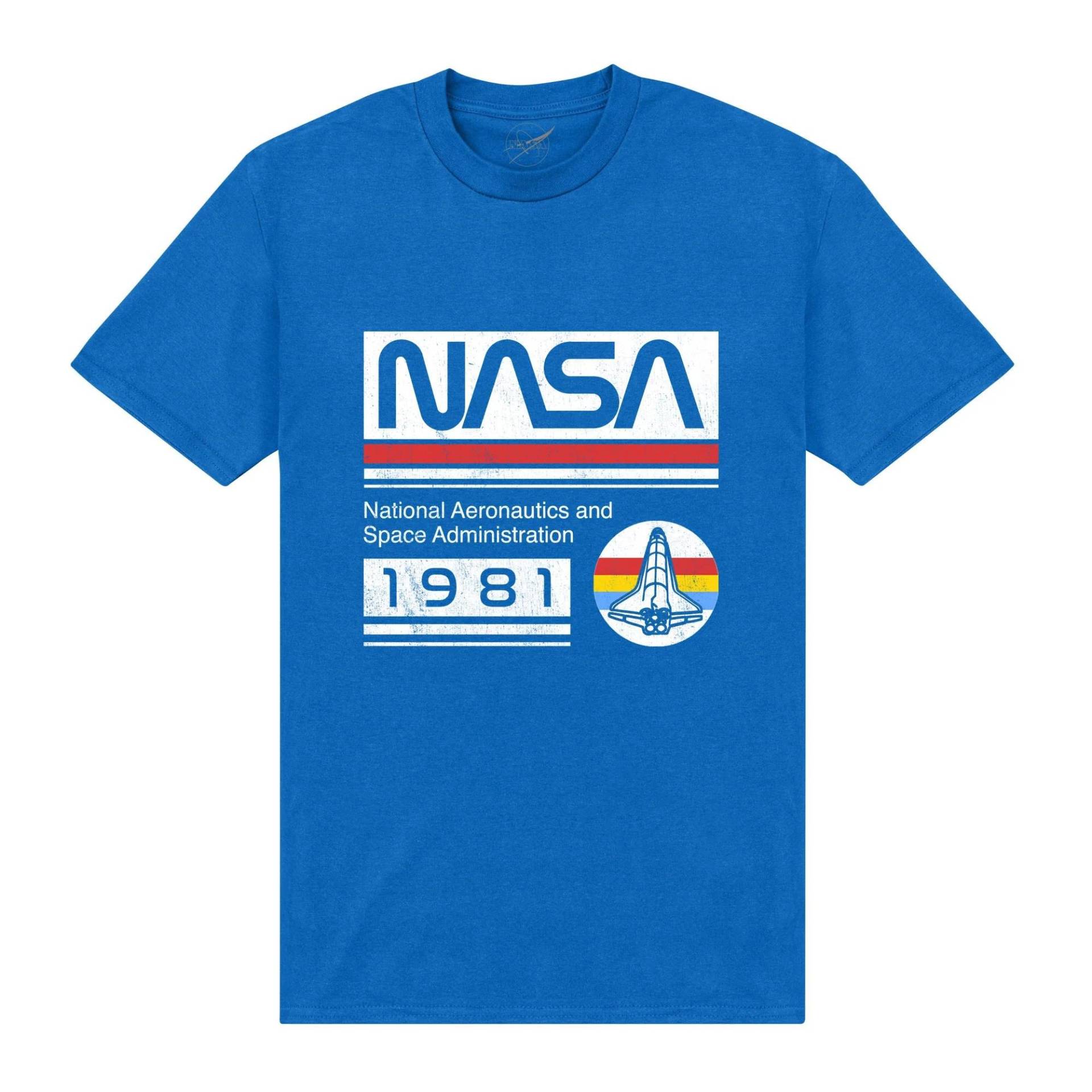 1981 Tshirt Herren Königsblau 3XL von Nasa