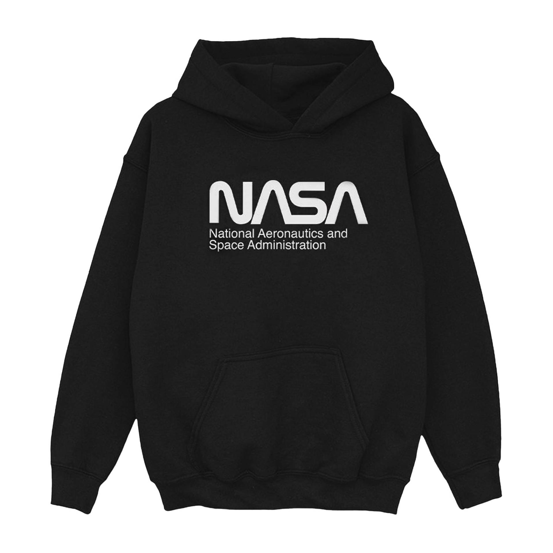 Aeronautics And Space Kapuzenpullover Jungen Schwarz 116 von Nasa