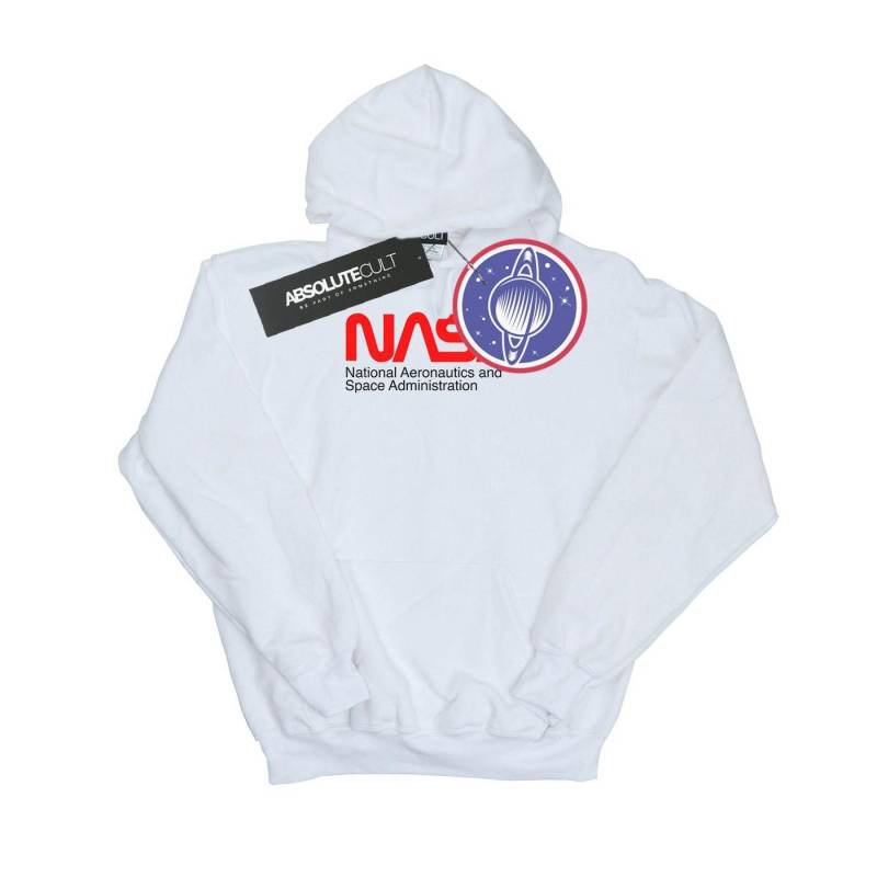 Aeronautics And Space Kapuzenpullover Mädchen Weiss 116 von Nasa