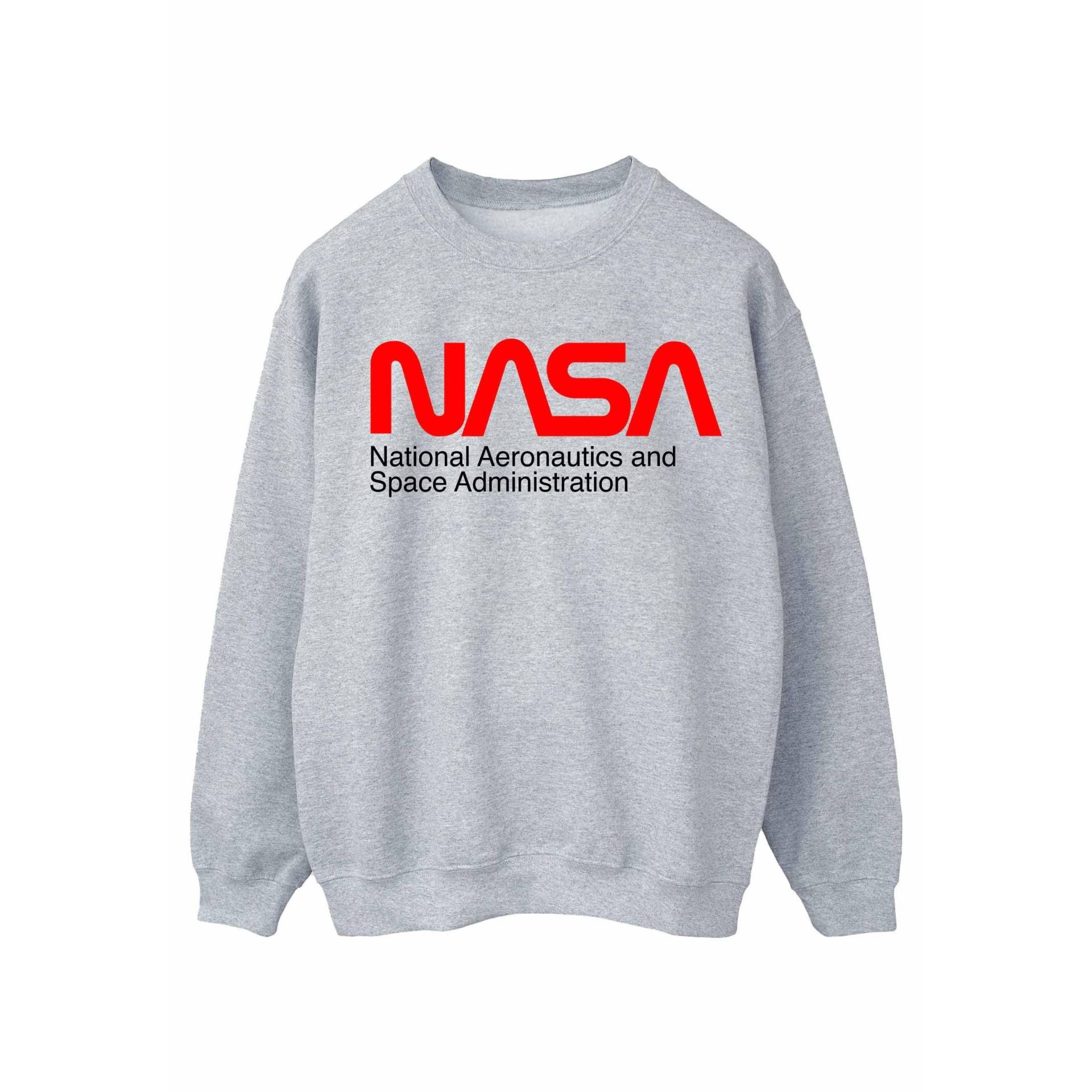Aeronautics And Space Sweatshirt Damen Grau L von Nasa