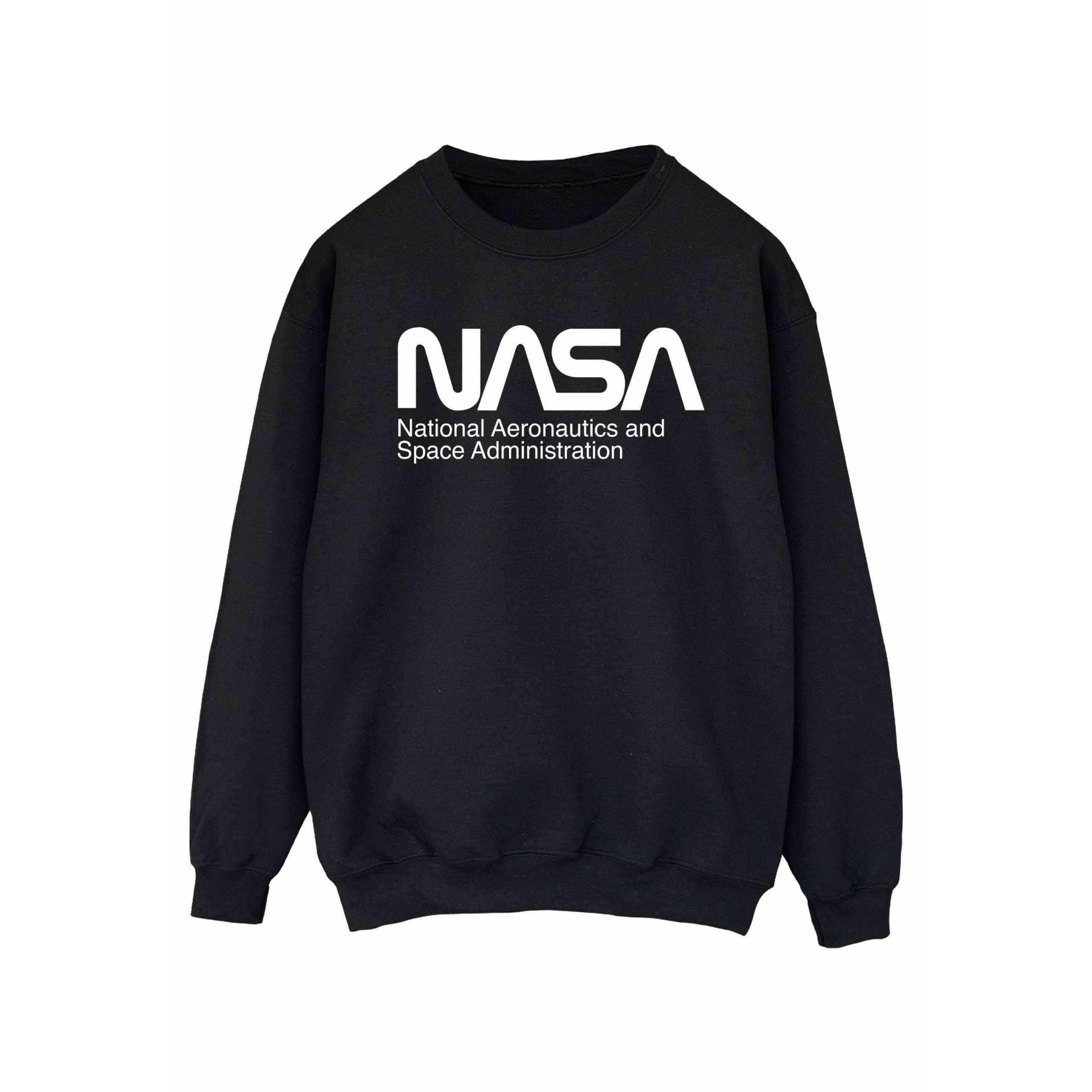 Nasa - Aeronautics And Space Sweatshirt, für Damen, Schwarz, Größe L von Nasa