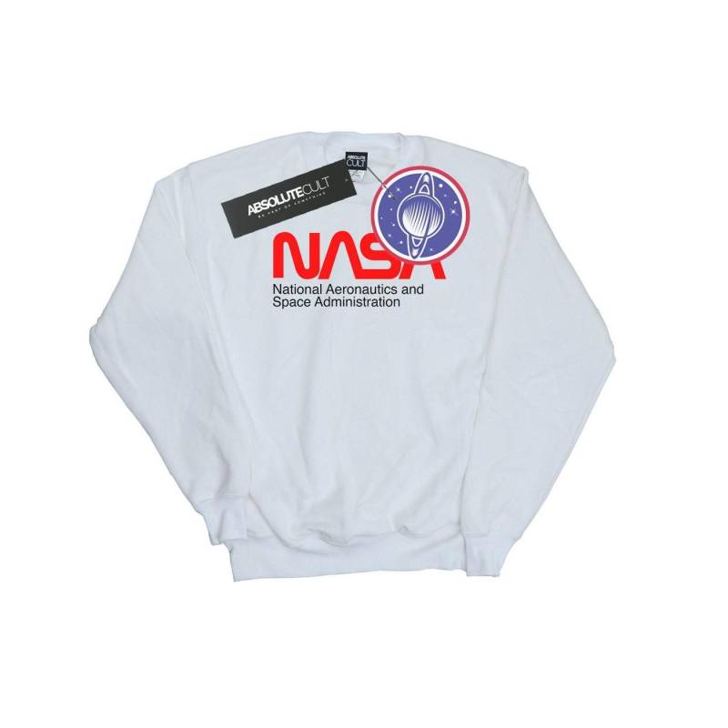 Nasa - Aeronautics And Space Sweatshirt, für Herren, Weiss, Größe L von Nasa