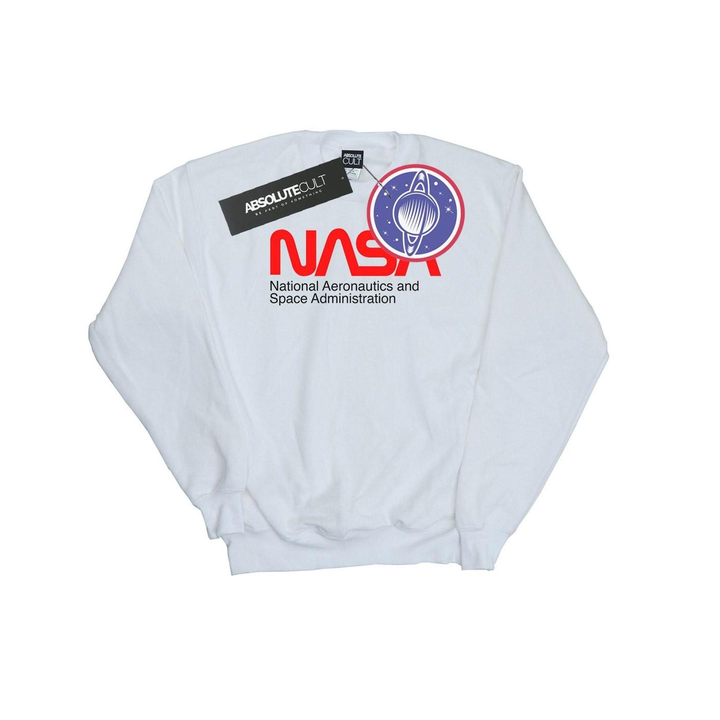 Aeronautics And Space Sweatshirt Jungen Weiss 128 von Nasa