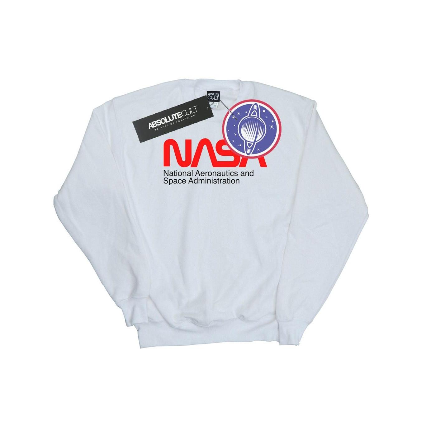 Aeronautics And Space Sweatshirt Jungen Weiss 152-158 von Nasa