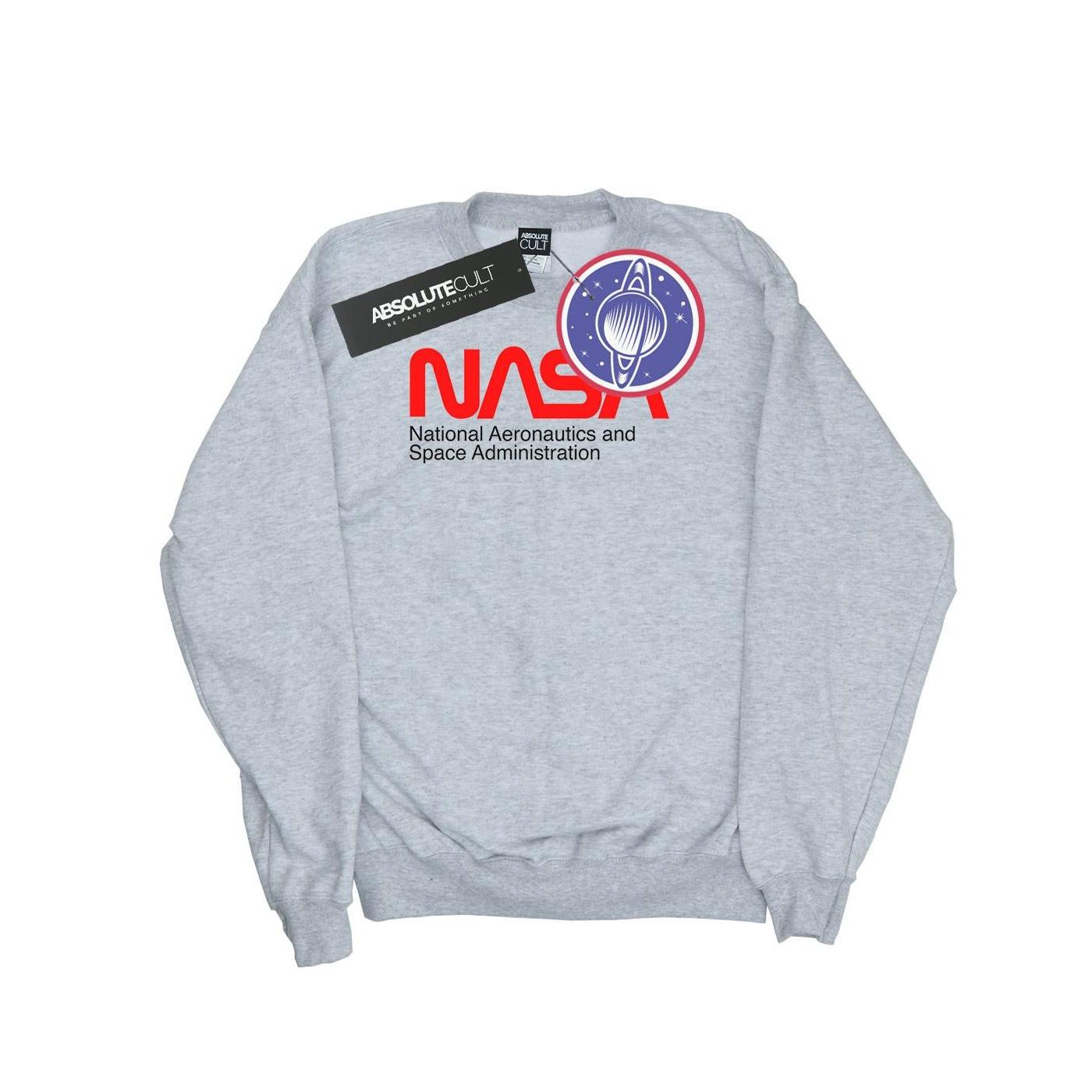 Aeronautics And Space Sweatshirt Mädchen Grau 140/146 von Nasa
