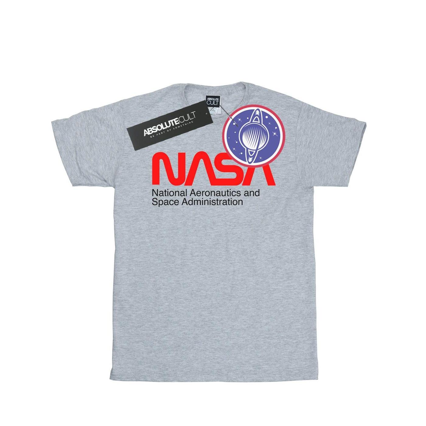 Aeronautics And Space Tshirt Mädchen Grau 128 von Nasa