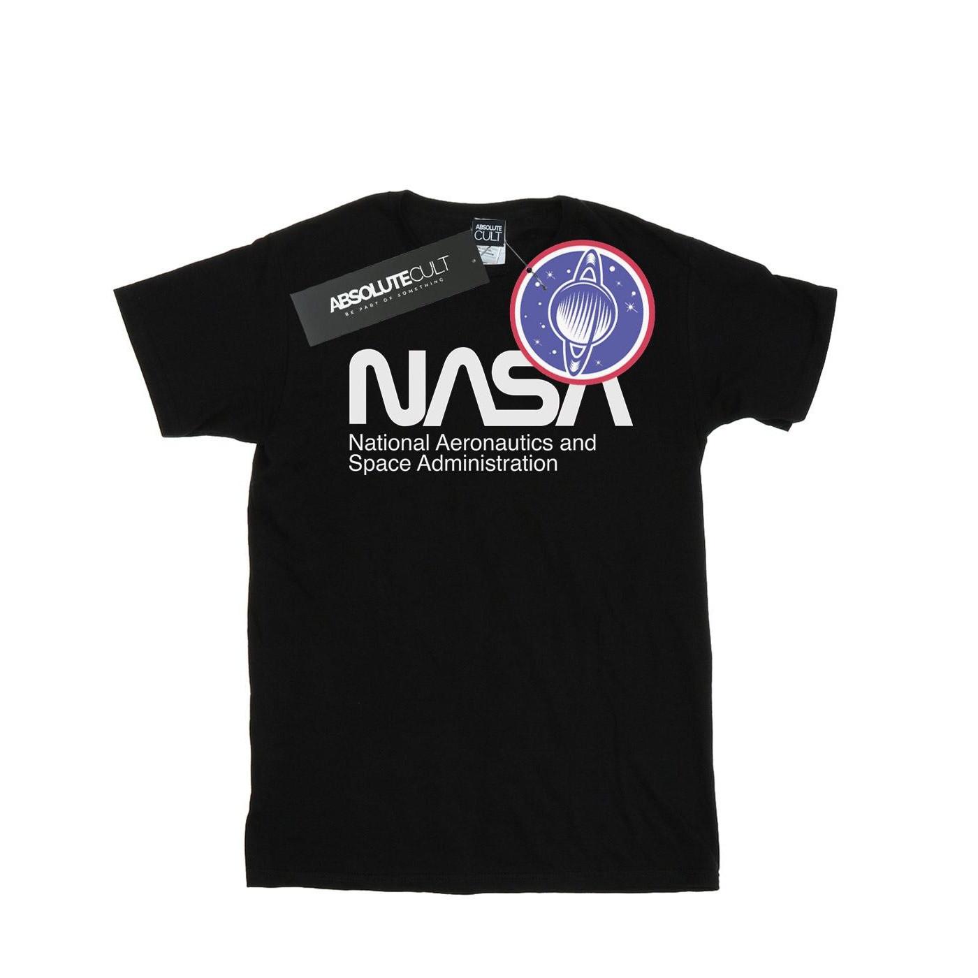 Aeronautics And Space Tshirt Mädchen Schwarz 128 von Nasa