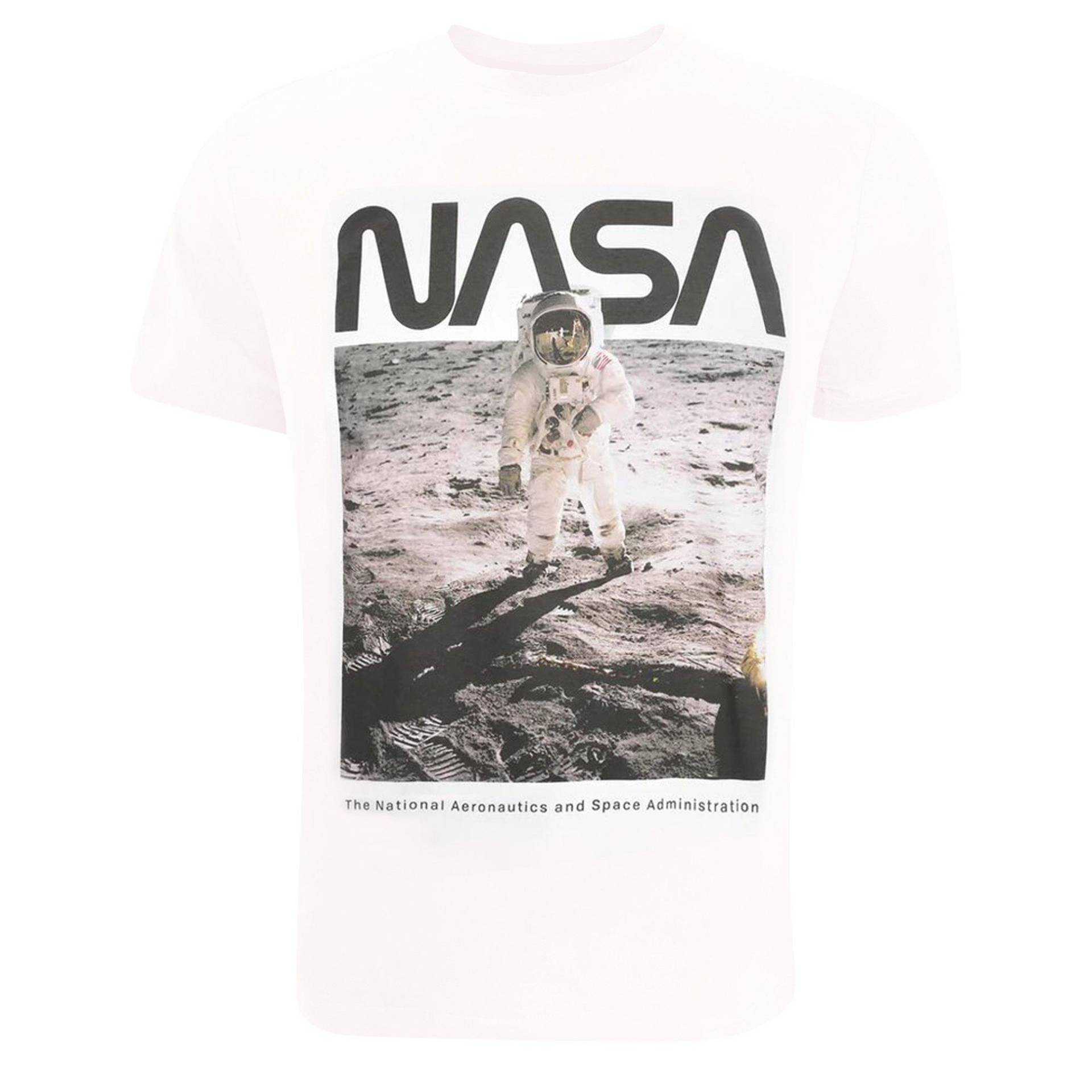 Aldrin Tshirt Herren Weiss XL von Nasa