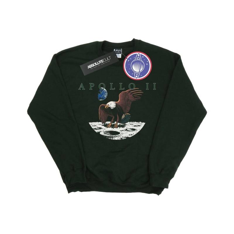 Apollo 11 Vintage Sweatshirt Damen Waldgrün M von Nasa