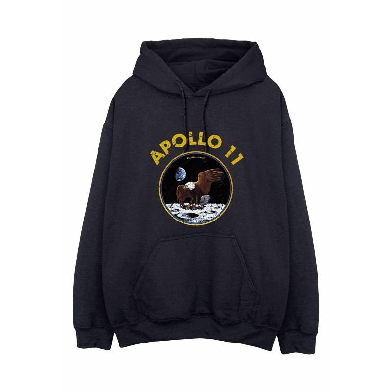 Classic Apollo 11 Kapuzenpullover Damen Schwarz L von Nasa