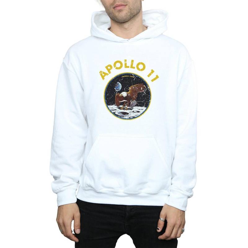 Classic Apollo 11 Kapuzenpullover Herren Weiss L von Nasa