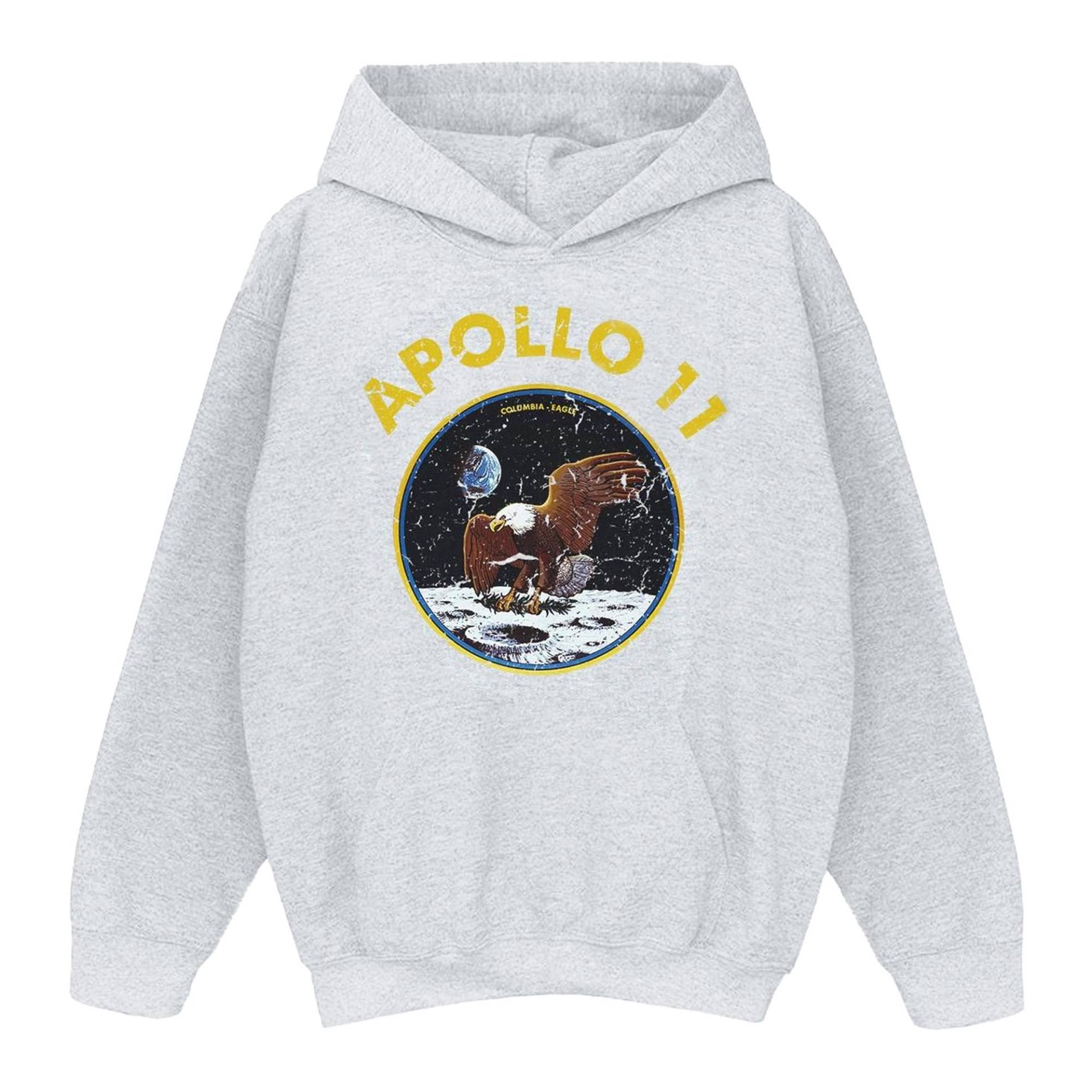 Classic Apollo 11 Kapuzenpullover Jungen Grau 116 von Nasa