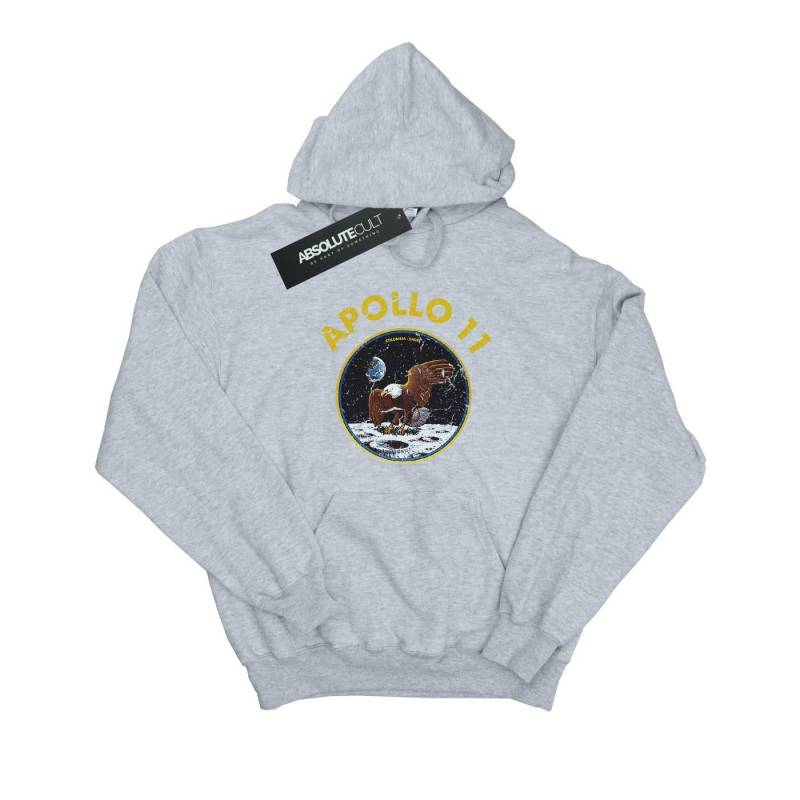 Classic Apollo 11 Kapuzenpullover Mädchen Grau 116 von Nasa