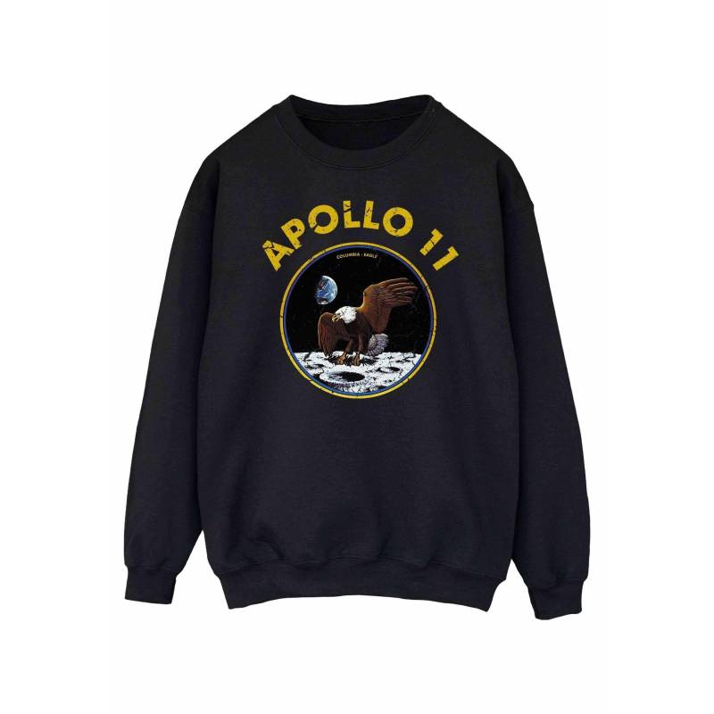 Nasa - Classic Apollo 11 Sweatshirt, für Damen, Schwarz, Größe M von Nasa