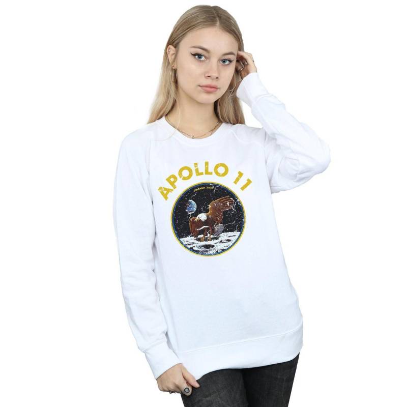 Nasa - Classic Apollo 11 Sweatshirt, für Damen, Weiss, Größe L von Nasa