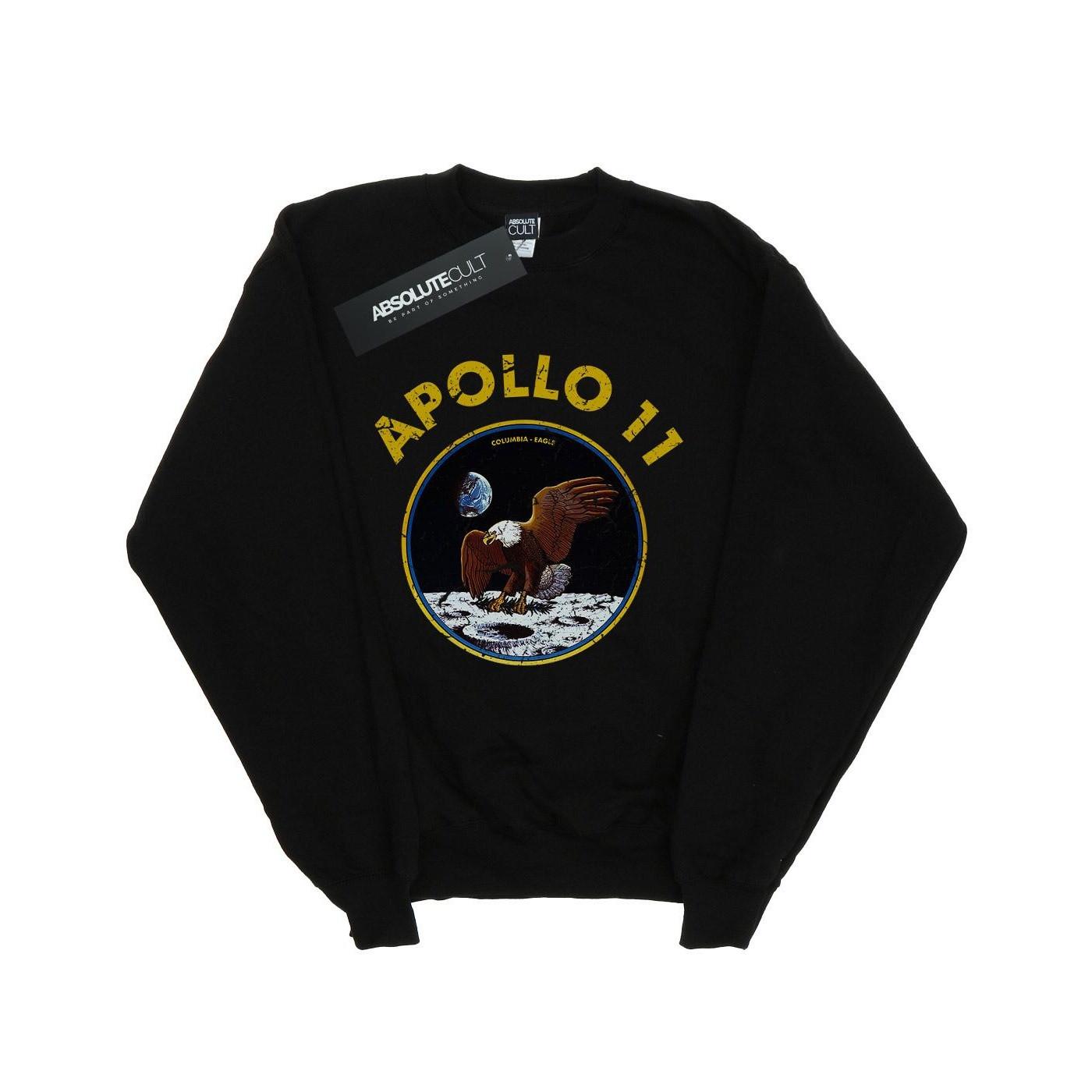 Classic Apollo 11 Sweatshirt Jungen Schwarz 116 von Nasa