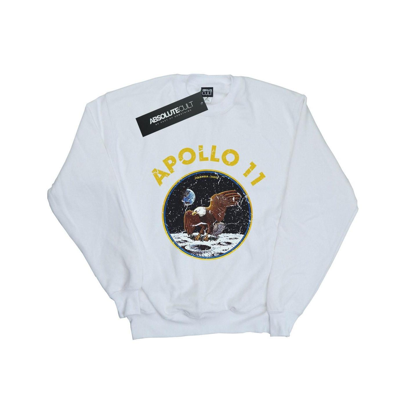 Classic Apollo 11 Sweatshirt Mädchen Weiss 128 von Nasa