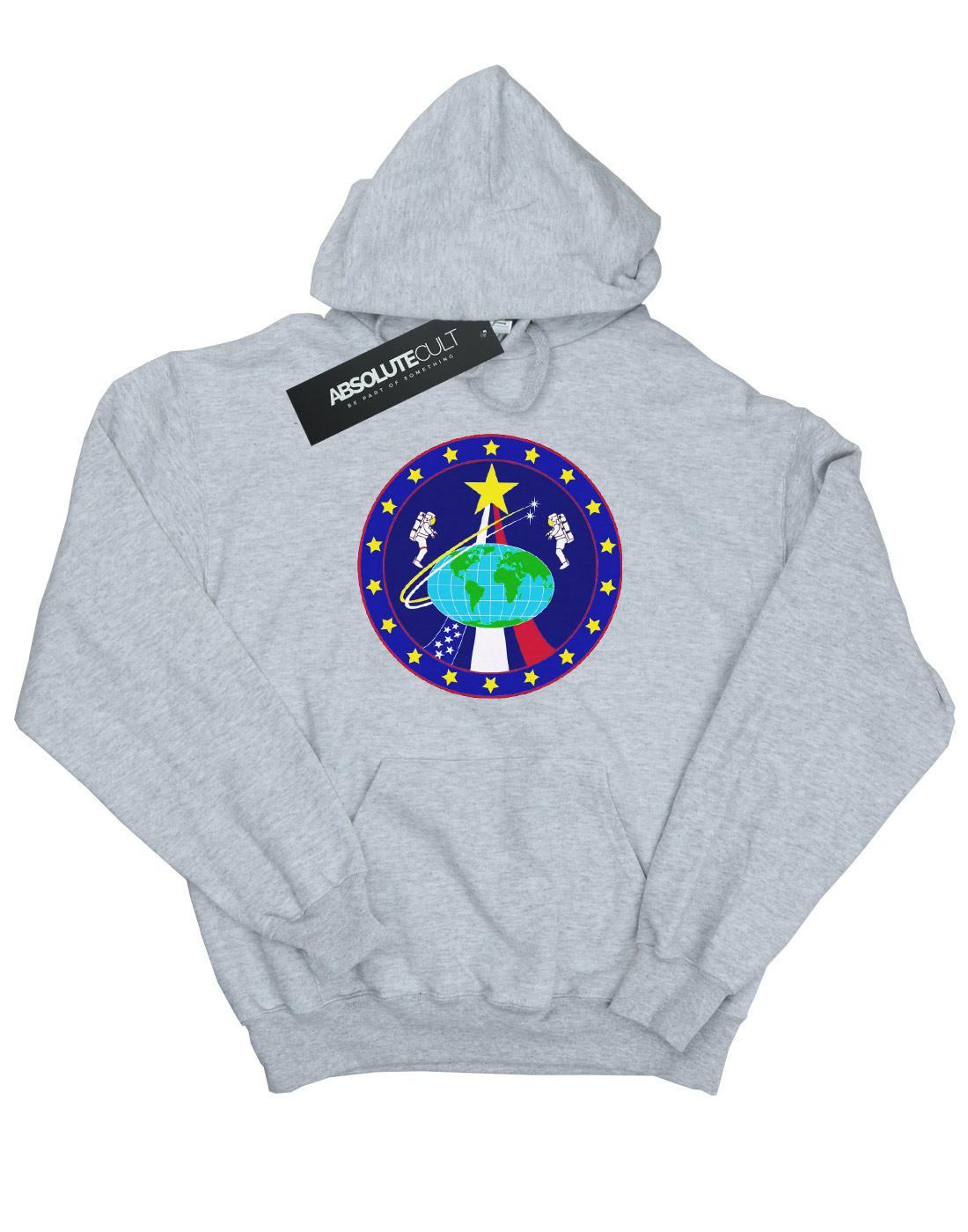 Classic Globe Astronauts Kapuzenpullover Damen Grau L von Nasa