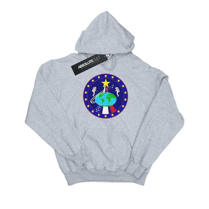 Classic Globe Astronauts Kapuzenpullover Damen Grau L von Nasa