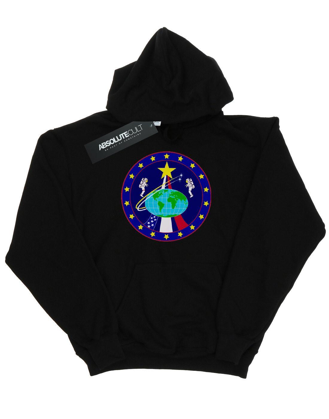 Classic Globe Astronauts Kapuzenpullover Damen Schwarz L von Nasa