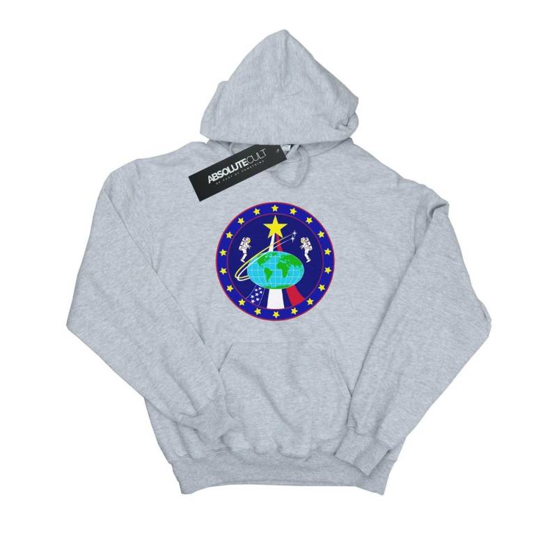 Classic Globe Astronauts Kapuzenpullover Herren Grau S von Nasa